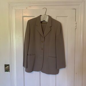 Emporio Armani Tan Blazer Classic Tailored Suit Jacket